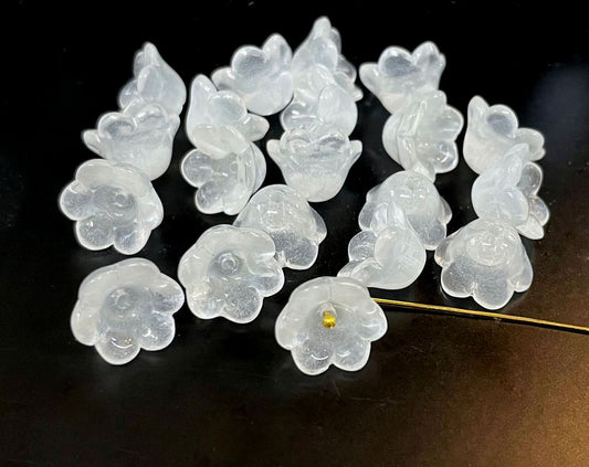 Bell Flower Beads Glass Beads 500pcs