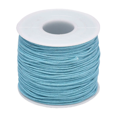 Waxed Cotton Cords, 1mm,  5 Rolls