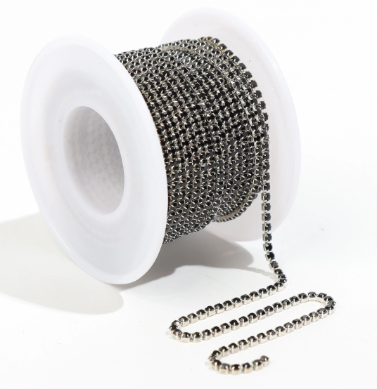 Cup Chains, Rhinestone Chain, 2 Rolls