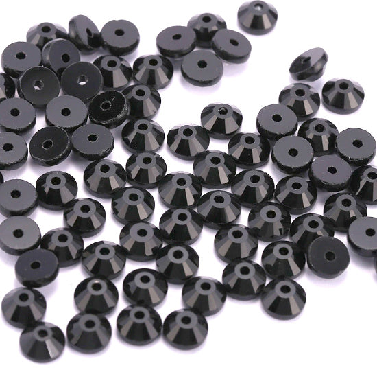 4mm-8mm Sew On Rhinestones, Flat Back Sew On Rhinestones, Round, 5pks