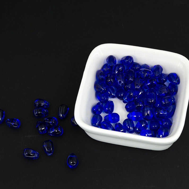 Smooth teardrops glass beads, 6*9mm, 500pcs
