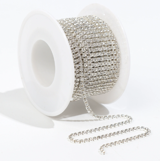 Cup Chains, Rhinestone Chain, 2 Rolls