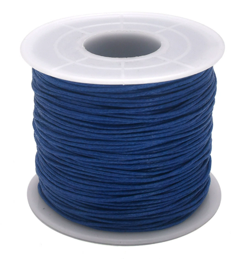 Waxed Cotton Cords, 1mm, 5 Rolls