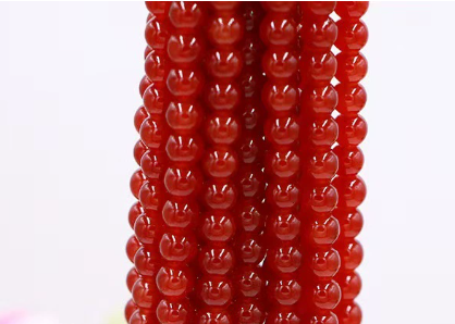 Imitation Jade Beads, Glass Beads , Round Glass Beads, 8 strands