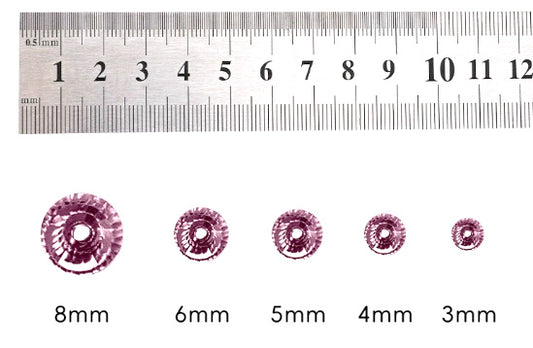 4mm-8mm Sew On Rhinestones, Flat Back Sew On Rhinestones, Round, 5pks