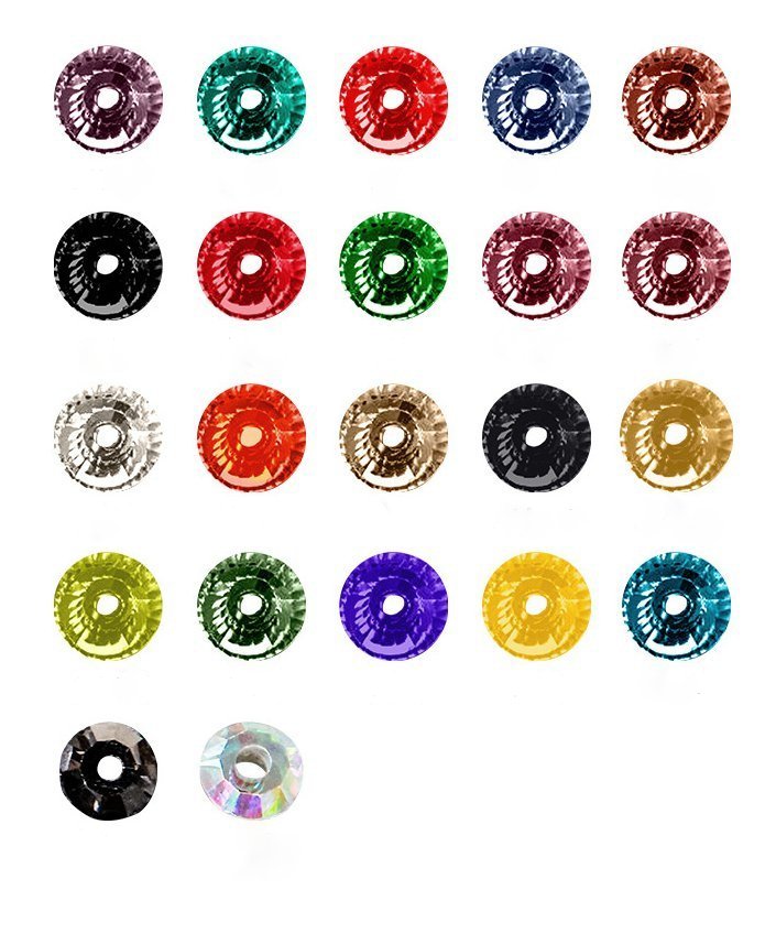 4mm-8mm Sew On Rhinestones, Flat Back Sew On Rhinestones, Round, 5pks