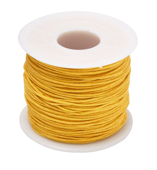Waxed Cotton Cords, 1mm, 5 Rolls