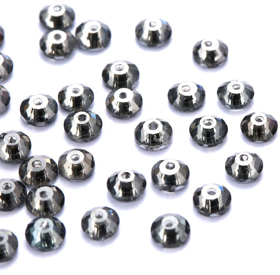 4mm-8mm Sew On Rhinestones, Flat Back Sew On Rhinestones, Round, 5pks