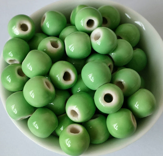 Ceramic Beads, Round, 6mm- 1440pcs / 8mm-720pcs/ 10mm- 360pcs