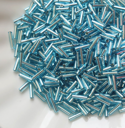 Bugle Beads, Glass Bugle Beads, 4m-9mm, 450 Grams