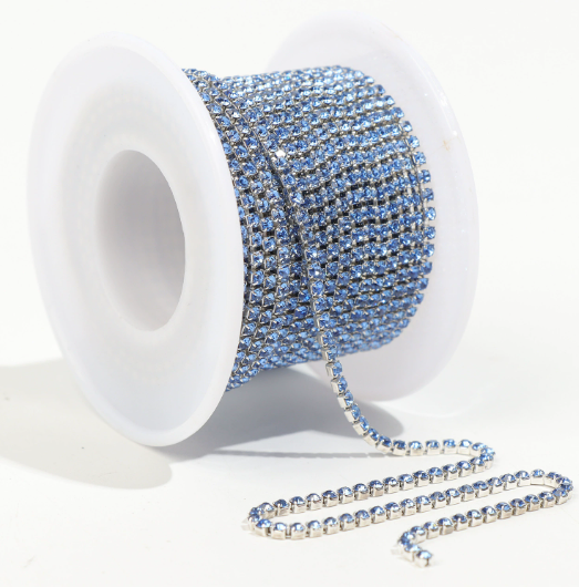 Cup Chains, Rhinestone Chain, 2 Rolls