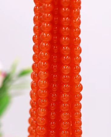 Imitation Jade Beads, Glass Beads , Round Glass Beads, 8 strands
