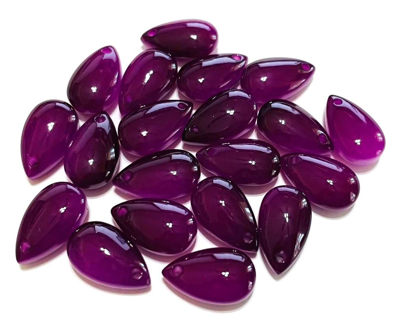 Smooth Teardrops, Glass, 13x7mm, 500pcs