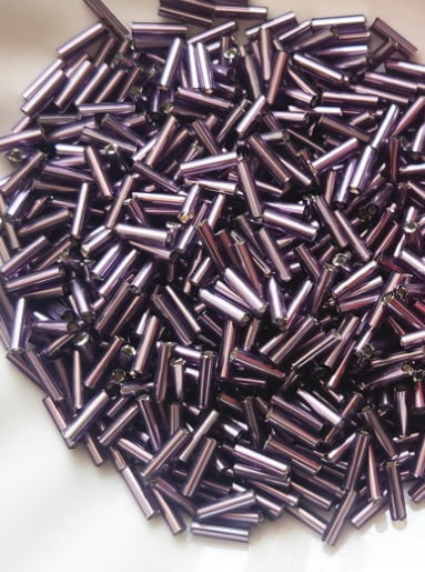 Bugle Beads, Glass Bugle Beads, 4m-9mm, 450 Grams