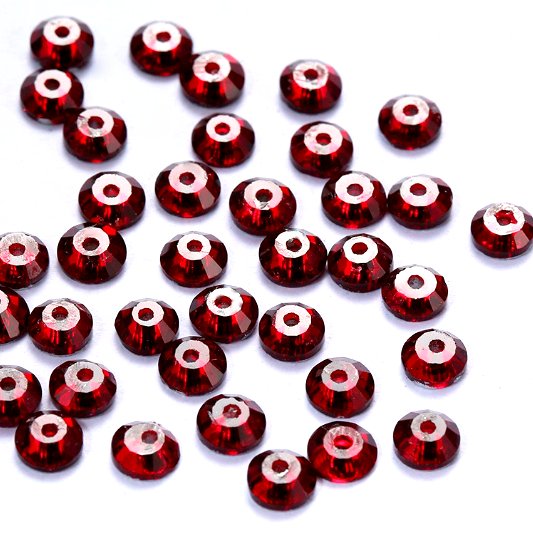 4mm-8mm Sew On Rhinestones, Flat Back Sew On Rhinestones, Round, 5pks