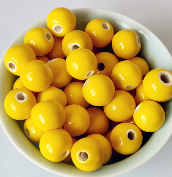 Ceramic Beads, Round, 6mm- 1440pcs / 8mm-720pcs/ 10mm- 360pcs