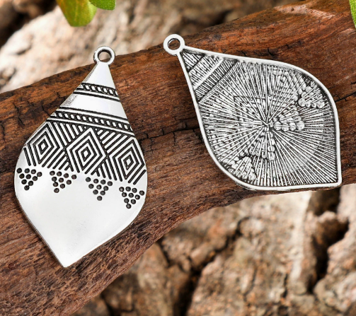 Antique Silver Boho Charms 10pcs