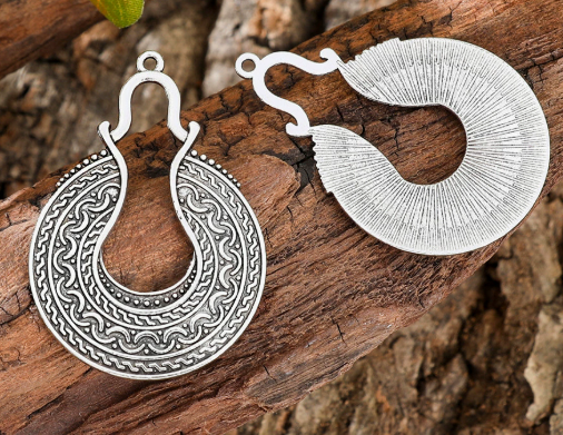 Antique Silver Boho Charms 10pcs