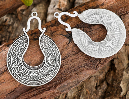 Antique Silver Boho Charms 10pcs