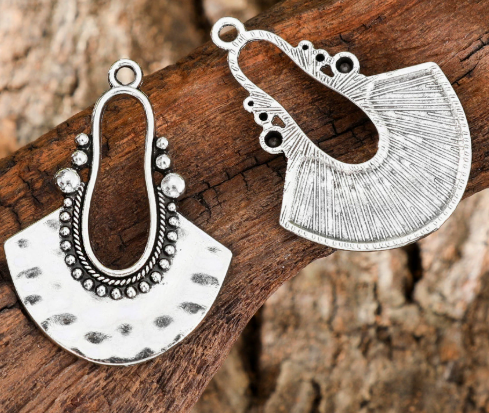 Antique Silver Boho Charms 10pcs