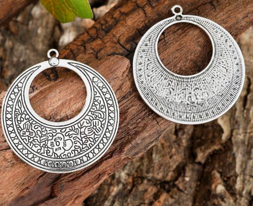 Antique Silver Boho Charms 10pcs