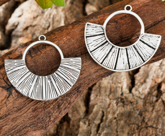 Antique Silver Boho Charms 10pcs