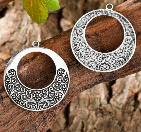 Antique Silver Boho Charms 10pcs