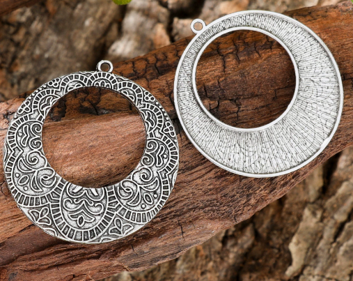 Antique Silver Boho Charms 10pcs
