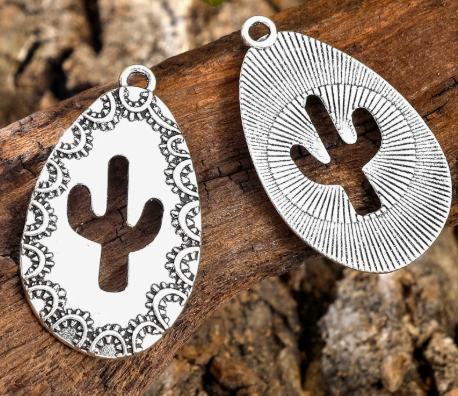 Antique Silver Boho Charms 10pcs