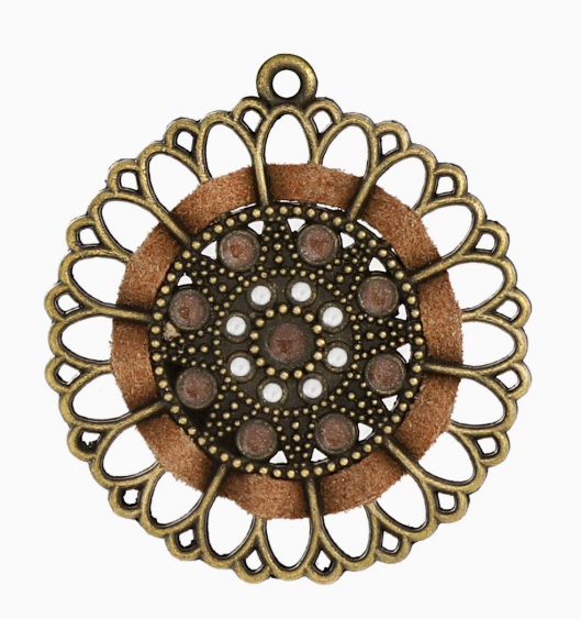 Antique Copper, Antique Bronze Boho Earring Hoops Charms Pendants 10pcs