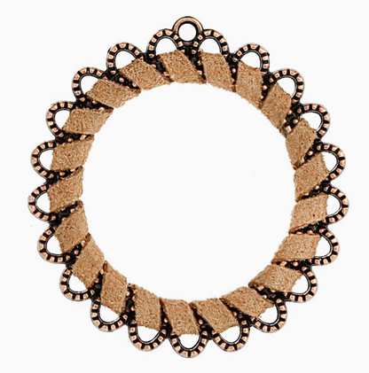 Antique Copper, Antique Bronze Boho Earring Hoops Charms Pendants 10pcs