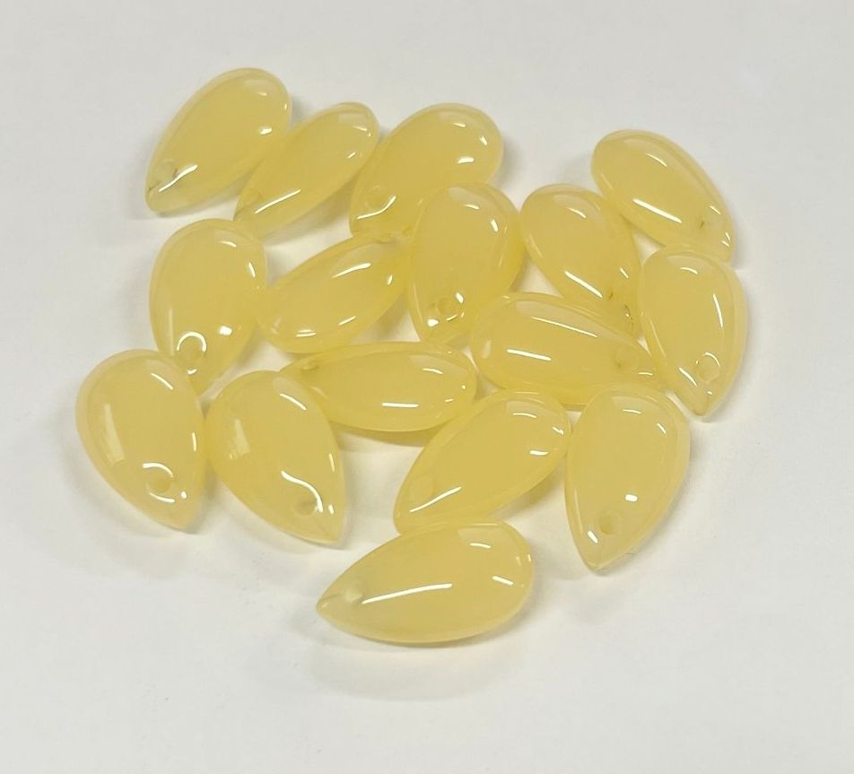 Smooth Teardrops, Glass, 13x7mm, 500pcs