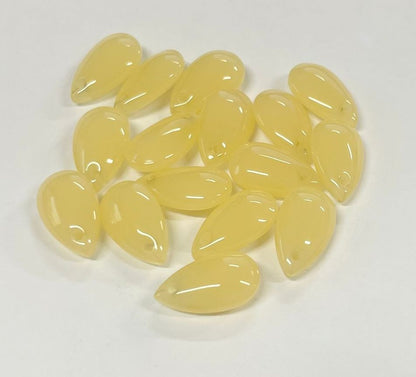 Smooth Teardrops, Glass, 13x7mm, 500pcs