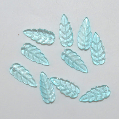 23mm Leaf Beads, Glass Beads, 400pcs