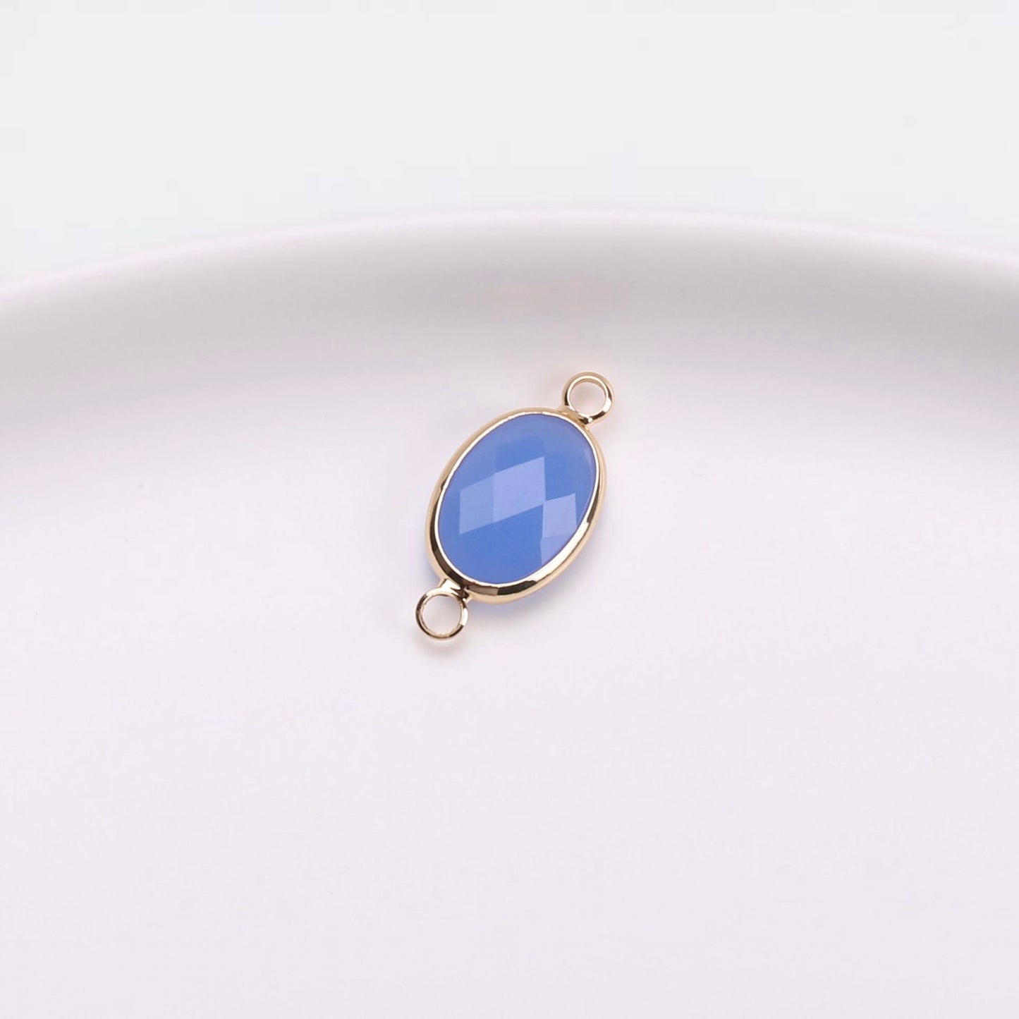 Birthstone charms, Ellipse Rhinestone Charms Pendants, 15-25mm, 100pcs