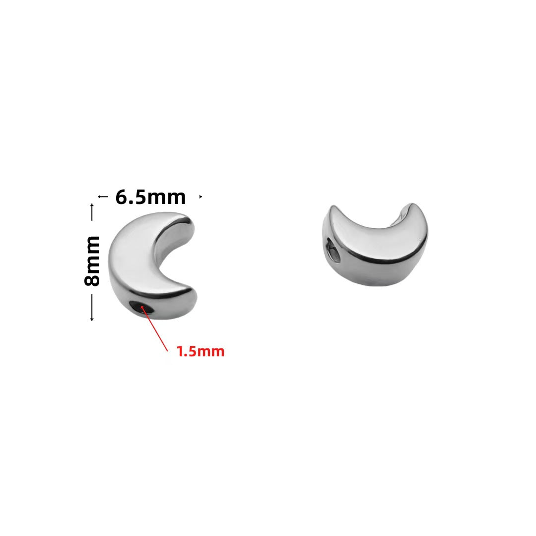 Stainless Steel Spacer Beads, 10pcs
