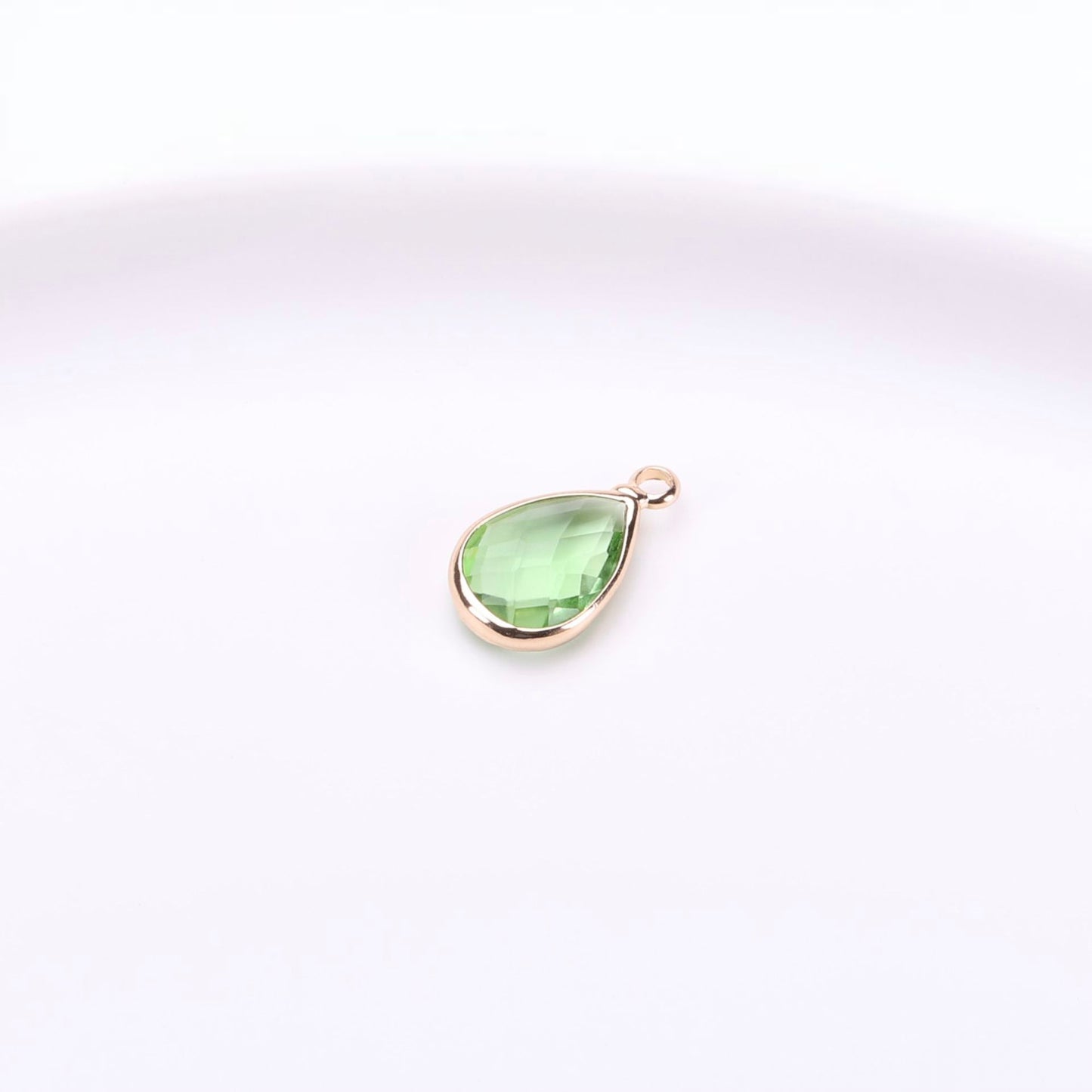 Birthstone charms, Teardoops Rhinestone Charms Pendants, 12-22mm, 100pcs