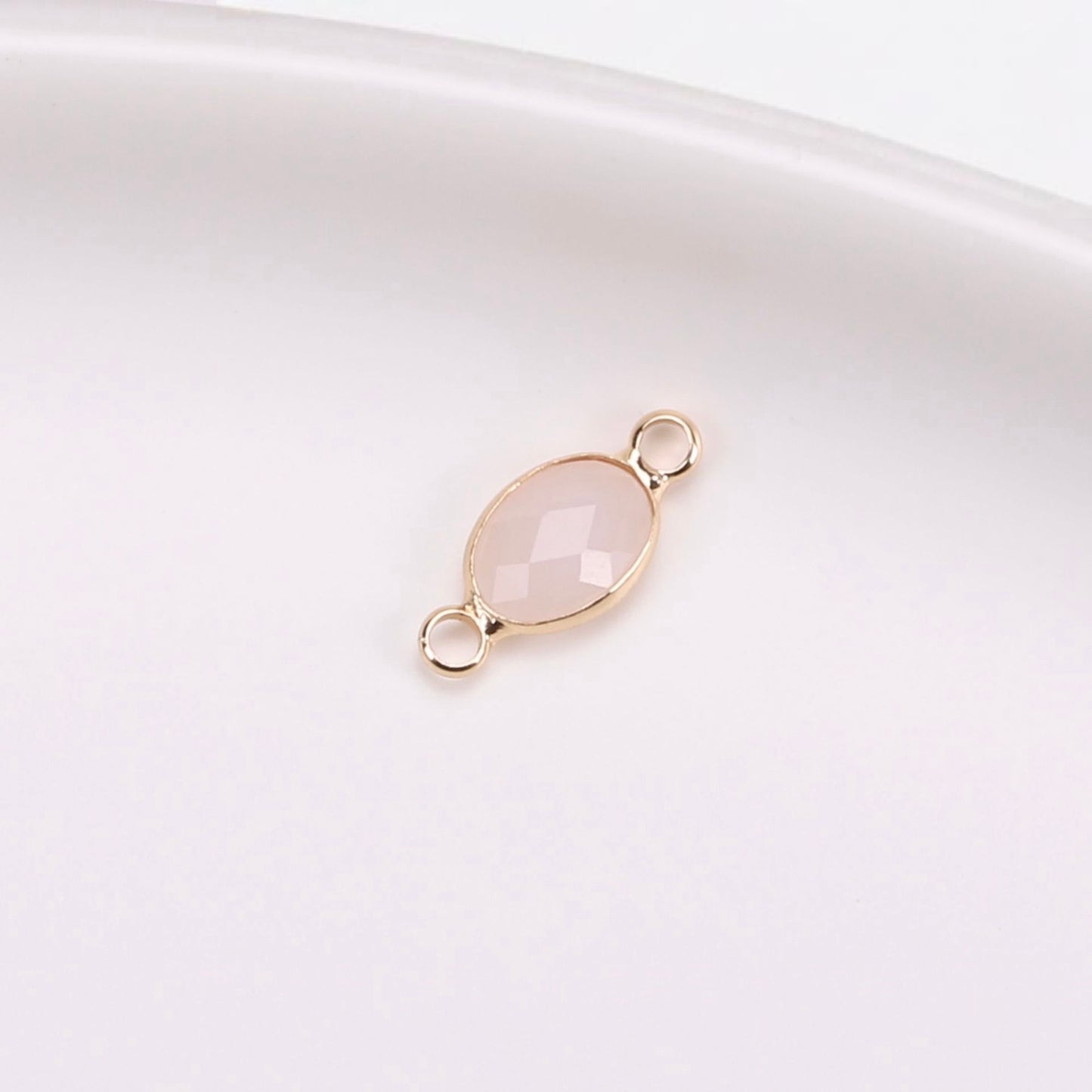 Birthstone charms, Ellipse Rhinestone Charms Pendants, 15-25mm, 100pcs