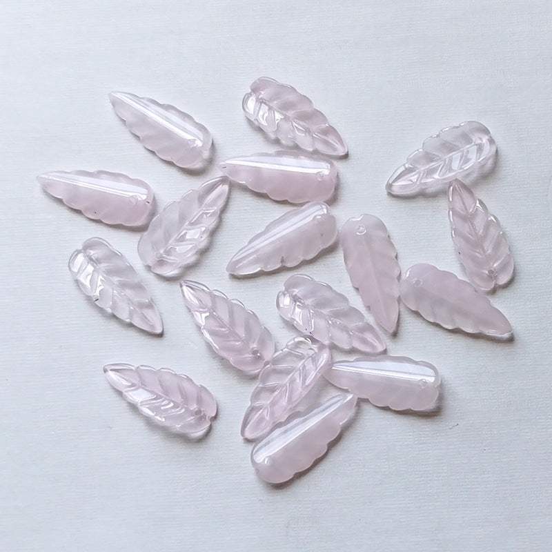 23mm Leaf Beads, Glass Beads, 400pcs