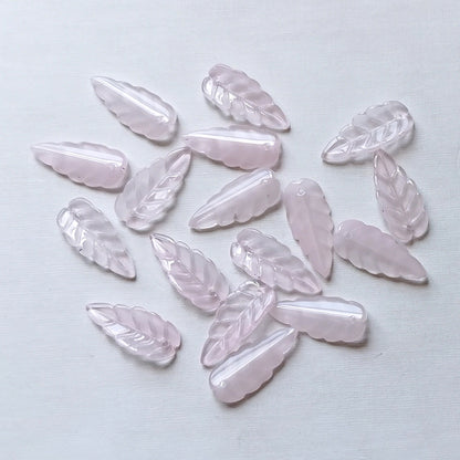 23mm Leaf Beads, Glass Beads, 400pcs