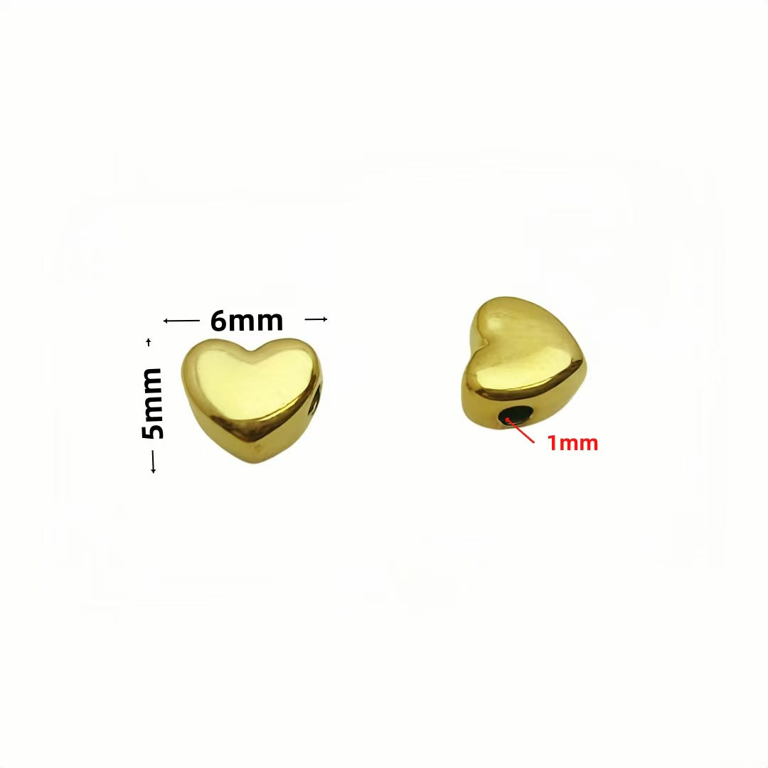 Stainless Steel Spacer Beads, 10pcs