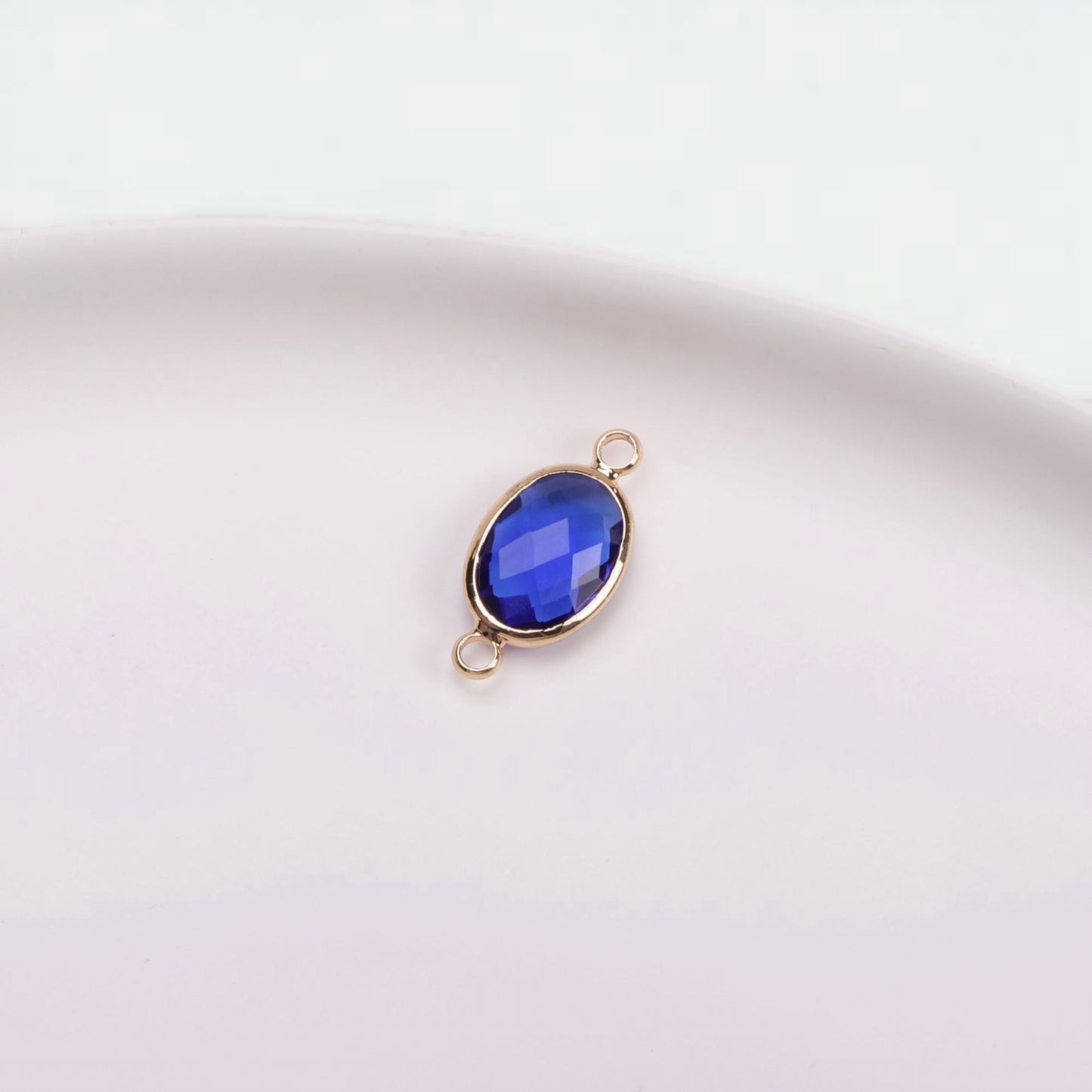 Birthstone charms, Ellipse Rhinestone Charms Pendants, 15-25mm, 100pcs