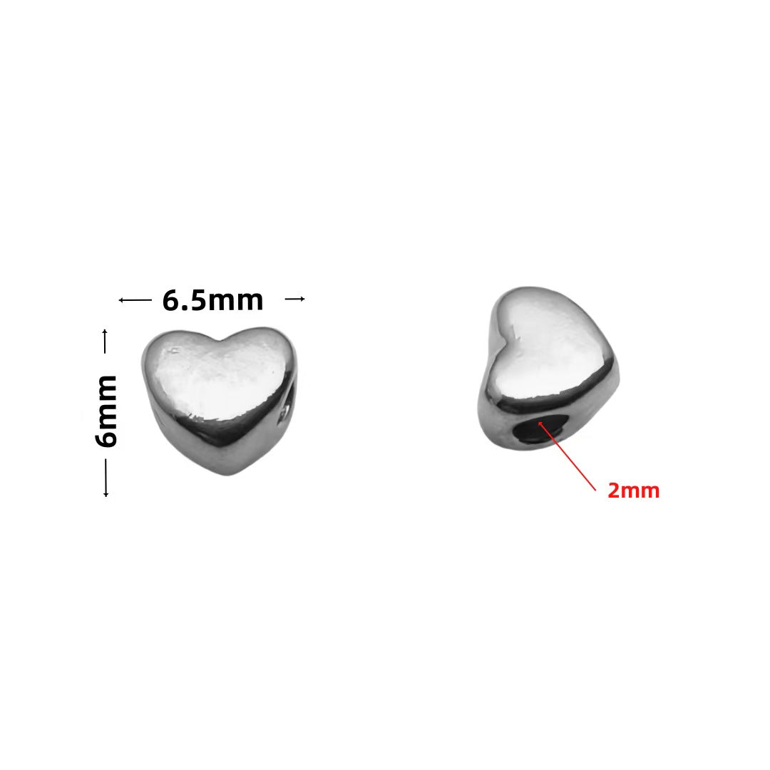 Stainless Steel Spacer Beads, 10pcs
