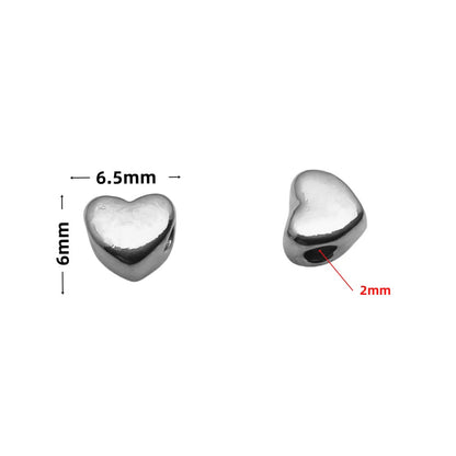 Stainless Steel Spacer Beads, 10pcs