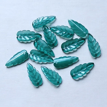23mm Leaf Beads, Glass Beads, 400pcs