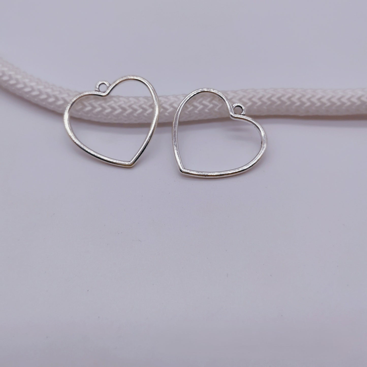 Antique Silver Heart Charms Pendant, 30pcs
