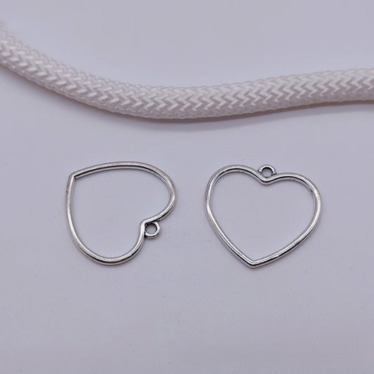 Antique Silver Heart Charms Pendant, 300pcs