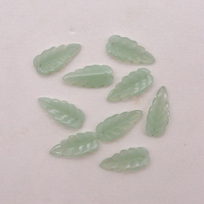 23mm Leaf Beads, Glass Beads, 400pcs