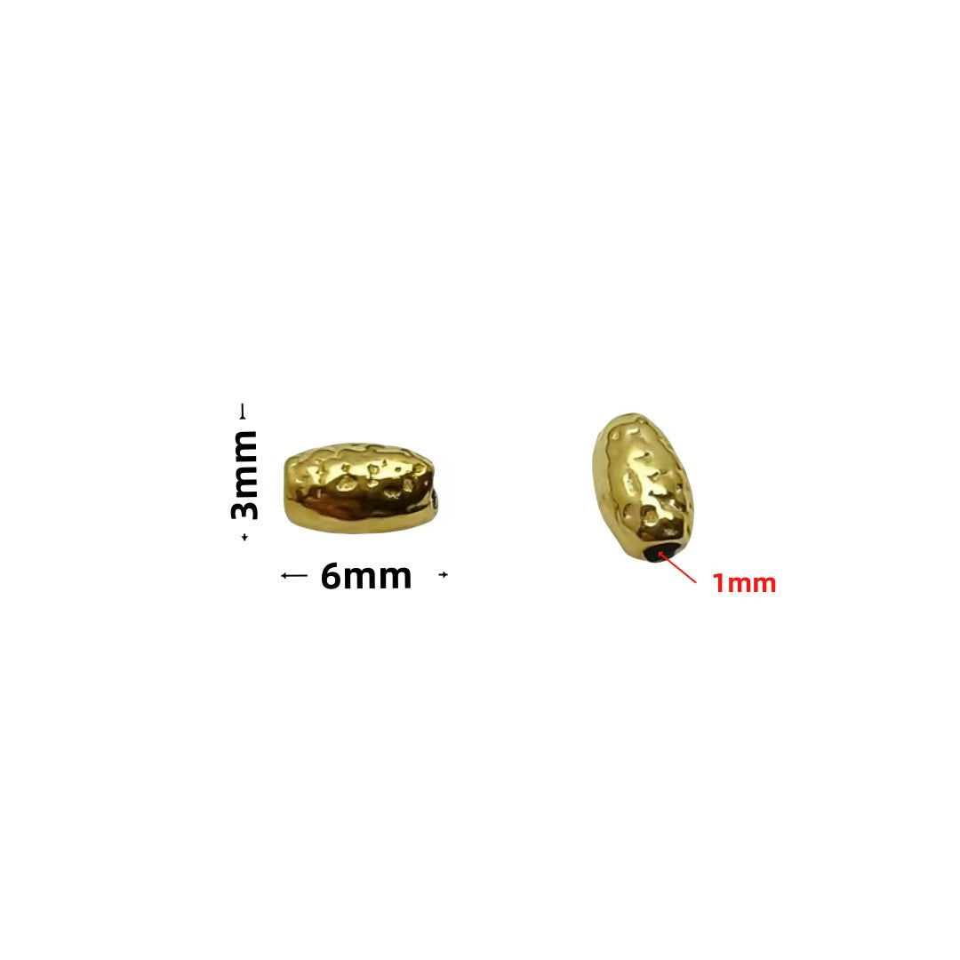 Stainless Steel Spacer Beads, 10pcs