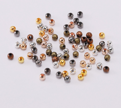 Spacer Beads, Metal Ball beads, Spacer Ball Beads, 2-10mm Round